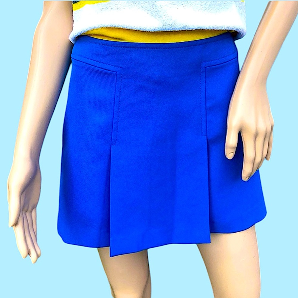 - Spalding Vintage Blue Pleated Micro Miniskirt! EUC!